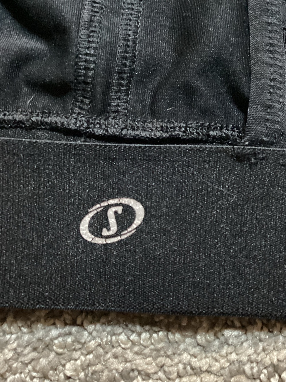 Spalding Black Mesh High-Neck Sports Bra - Picture 6 of 6
